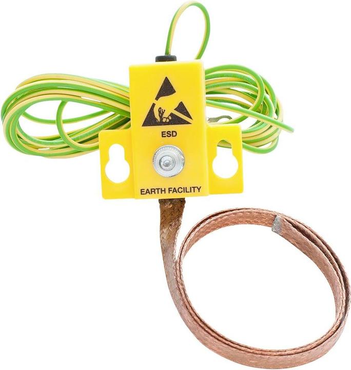 Actual product image BJZ A-63975 Floor earthing connection 2m (Static protection)