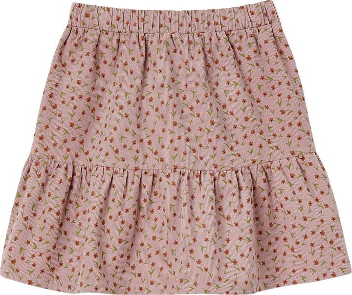 Immagine prodotto Vertbaudet Gonna da bambina in velluto a coste con balze e fiori (86)