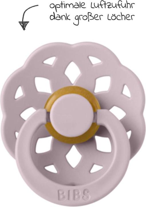 Actual product image Bibs Bohème latex soother (size 2, 6-18 months), Blossom Dusky Lilac (2 x, 6 - 12 M.)