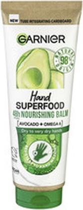 Garnier Hand Superfood Nourishing Balm - Crème hydratante pour les mains à l'avocat - 75ml (75 ml)