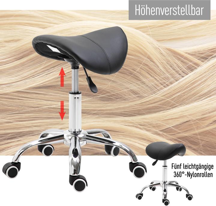 Produktbild Homcom Rollhocker mit Nylonrollen