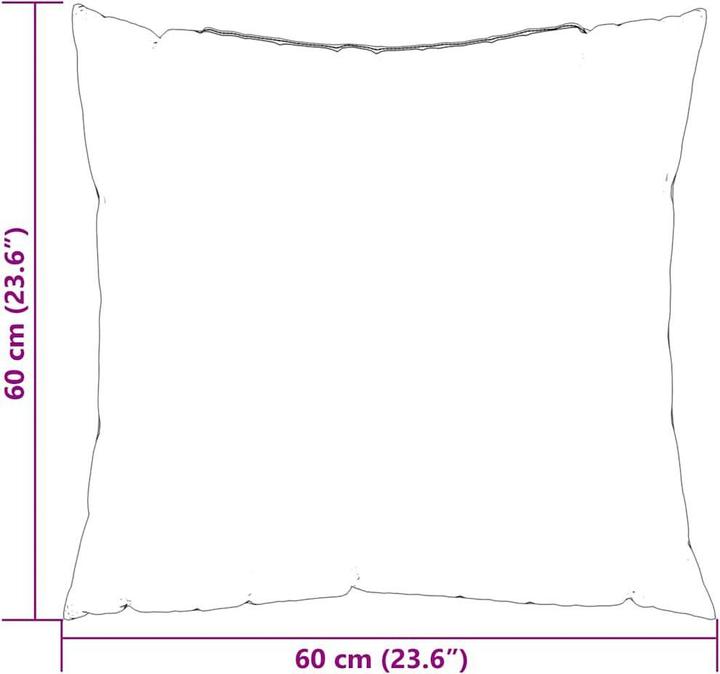 Image du produit VidaXL Coussins de canapé 4 pcs. Vert vif 60X60 Cm Tissu Chêne noir (60 x 60 cm)