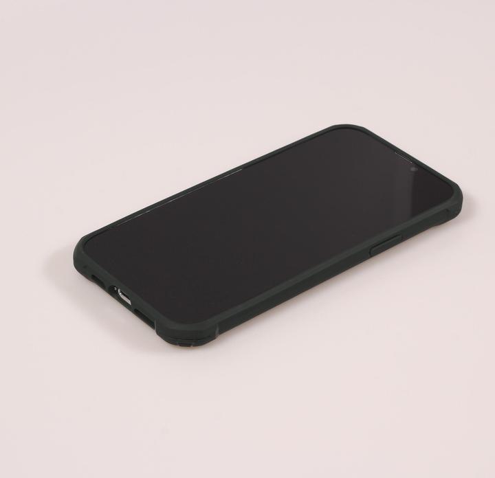 Actual product image PhoneLook Military Elite compact cover with semi-transparent carbon backing (Apple iPhone 14 Pro)