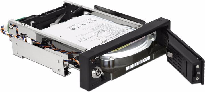 Produktbild Delock 5.25-Einbaurahmen 3.5 SATA HDD geschützt, Hot-Swap