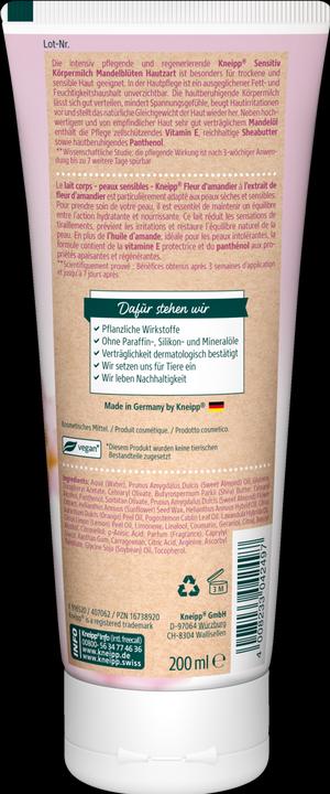 Produktbild Kneipp Sensitiv Körpermilch Mandelblüten Hautzart (Körpercreme, 200 ml)