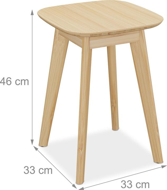 Actual product image Relaxdays Esszimmerhocker