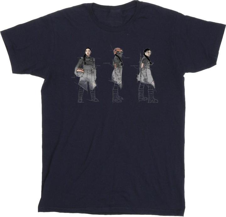 Star Wars The Book Of Boba Fett Fennec Painted Concept TShirt (XL)