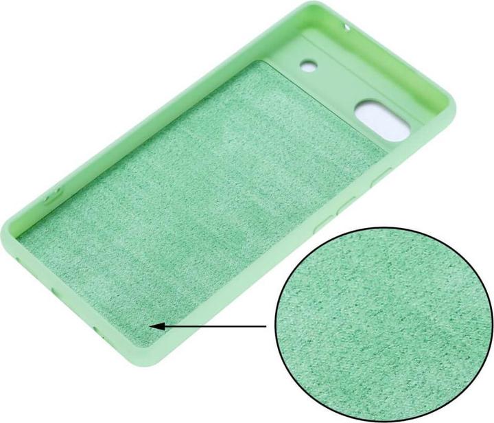 Actual product image Cover-Discount Google Pixel 7a - Silicone Rubber Case green (Google Pixel 7a)