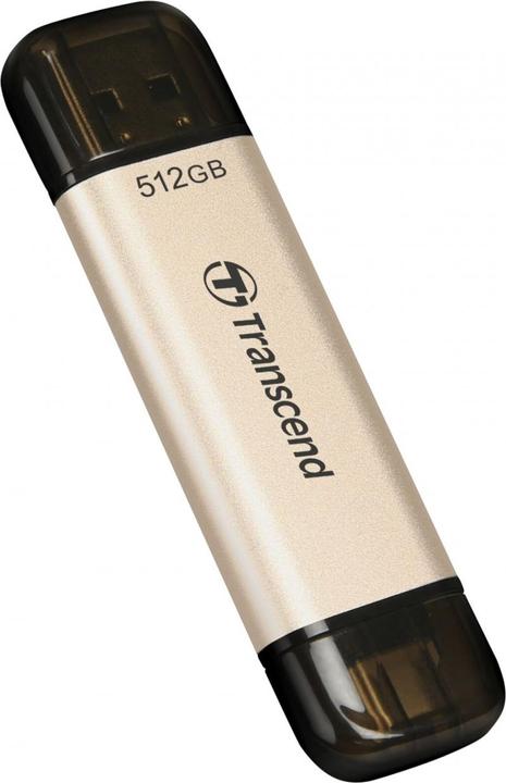 Immagine prodotto Transcend JetFlash 930C chiavetta USB da 512 GB USB Type-A / USB Type-C 3.2 Gen 1 (3.1 Gen 1) Oro (512 GB, USB-A, USB-C)