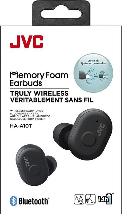 Actual product image JVC HA-A10T True Wireless IE Headphones charcoal black (4 h, Wireless)
