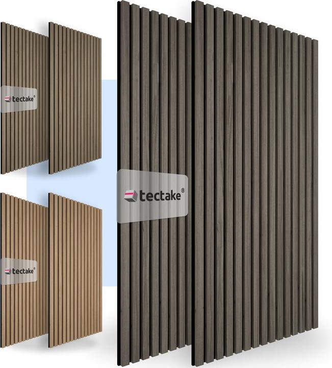 Image du produit tectake Lot de 2 panneaux acoustiques Sonic Wall imitation bois (2 pcs)