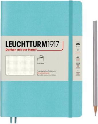 Produktbild Leuchtturm1917 Notizbuch medium punktkariert Aquamarine (A5, Kariert)