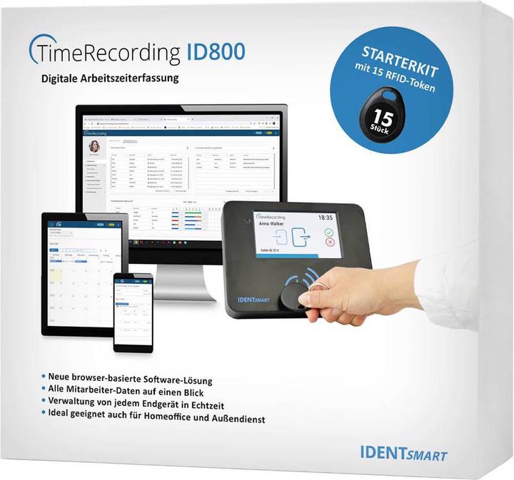 Immagine prodotto IDENTsmart ID800 Starter Kit per la registrazione del tempo