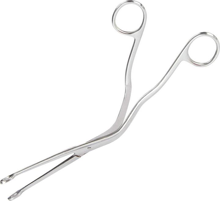 Star Piercing Zungenzange gebogen nach Collin Oval (ohne Messing, Chirurgenstahl 316L)