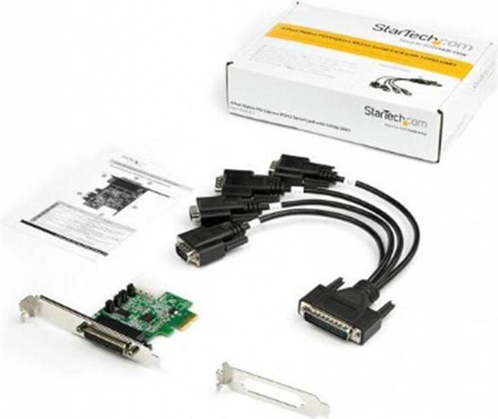 Produktbild StarTech .com 4 Port PCI Express RS232 Serial Adapter Card