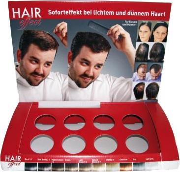 Cosmetic Hair Effect Leerdisplay komplett