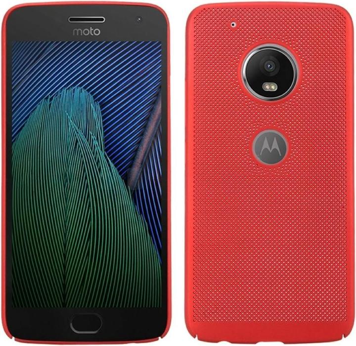 Produktbild König Design Motorola Moto G5 Hard Case Handyhülle Schutzhülle Cover Bumper Schale Rot Matt (Motorola Moto G5)