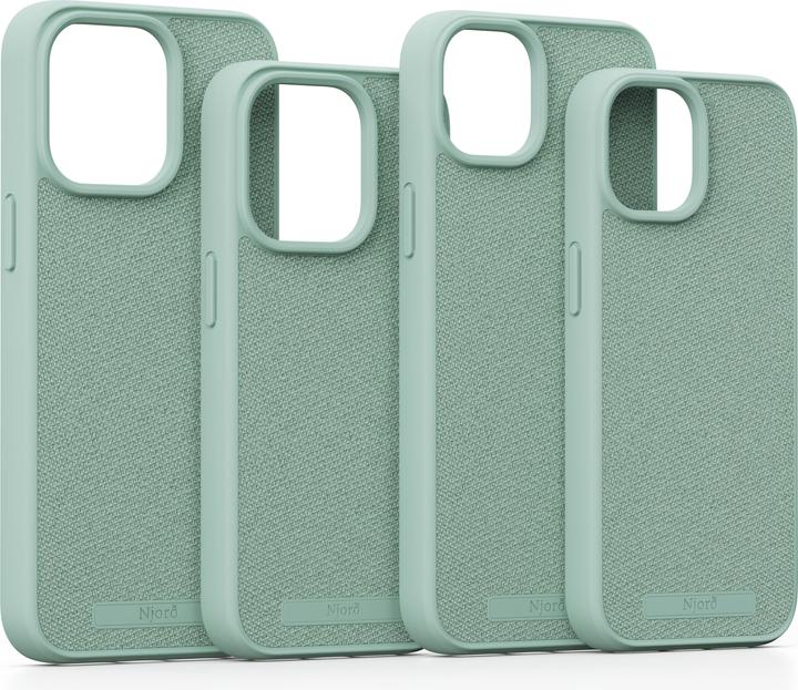 Produktbild Njord Hard-Cover Fabric MagSafe Case Turquoise (Apple iPhone 15 Pro)