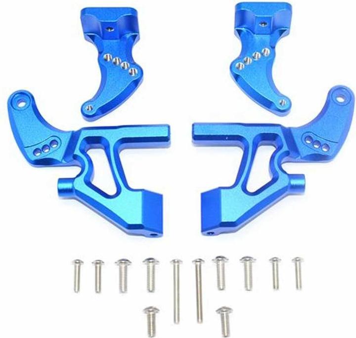 Image du produit GPM aluminium aileron fixation set complet arrière bleu trx 1/10 e-revo