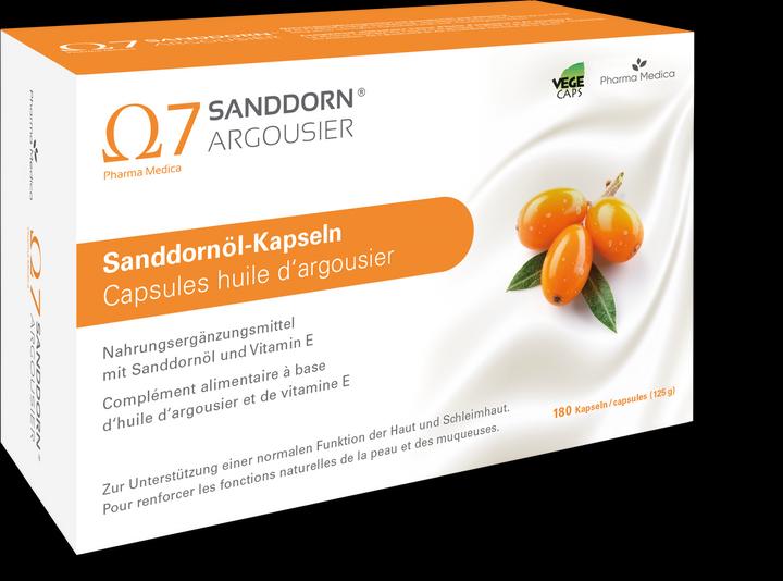 Sanddorn Argousier (180 Stück, Kapseln, 174 g)