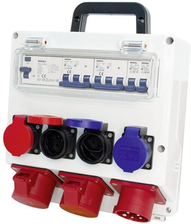 Steffen Site power distributor (6 x, Type 25, CEE 16/5, Type 23)
