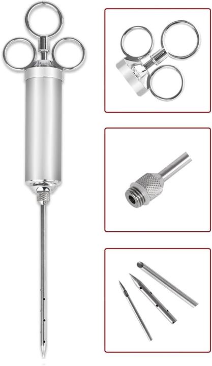 Produktbild Beeketal PSB-60 Fleischspritzen-Set (50 ml), inkl. 3x Pökelnadeln, 2x Reinigungsbürste, 4x Dichtungen