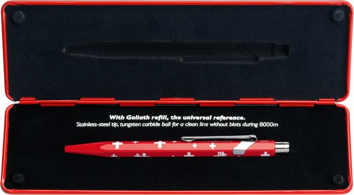 Actual product image Caran d'Ache 849 Totally Swiss mit Etui (White, Red, 1 x)