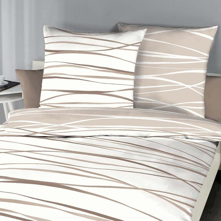 Produktbild BettwarenShop Bibermotion nature (Bettwäsche Set, 200 x 220 cm, 80 x 80 cm)