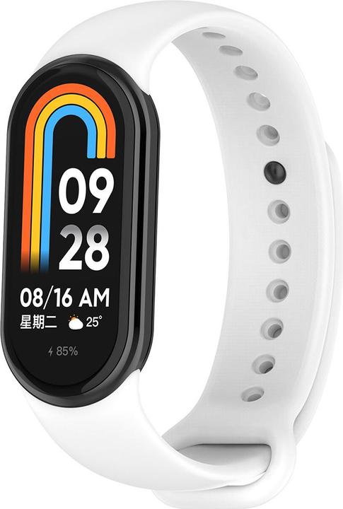 Produktbild Techsuit - Watchband (W014) - Xiaomi Mi Band 8 / 8 NFC / 9 / 9 NFC - White (Silicone)