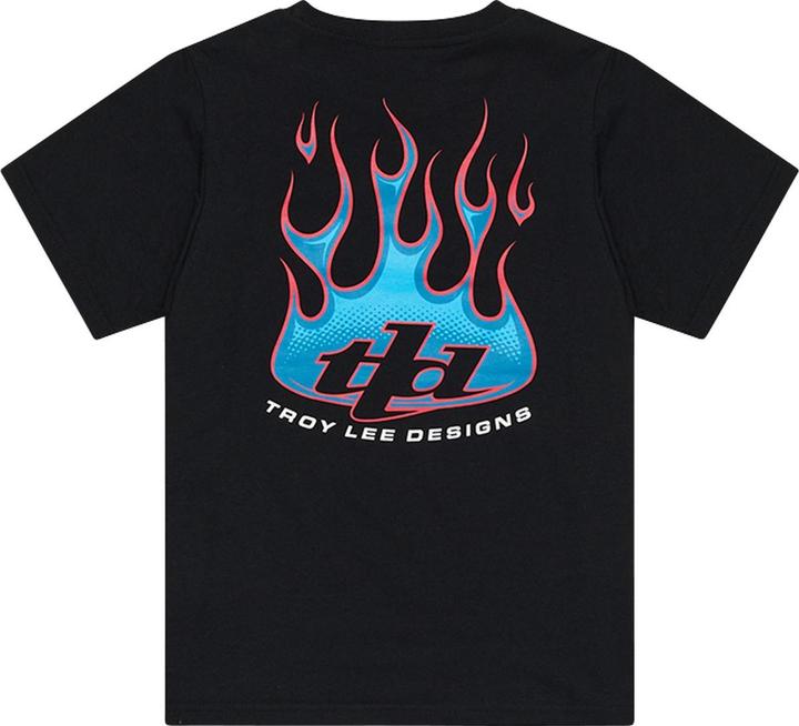 Actual product image Troy Lee Designs T-Shirt, Torched, black, youth S (S)