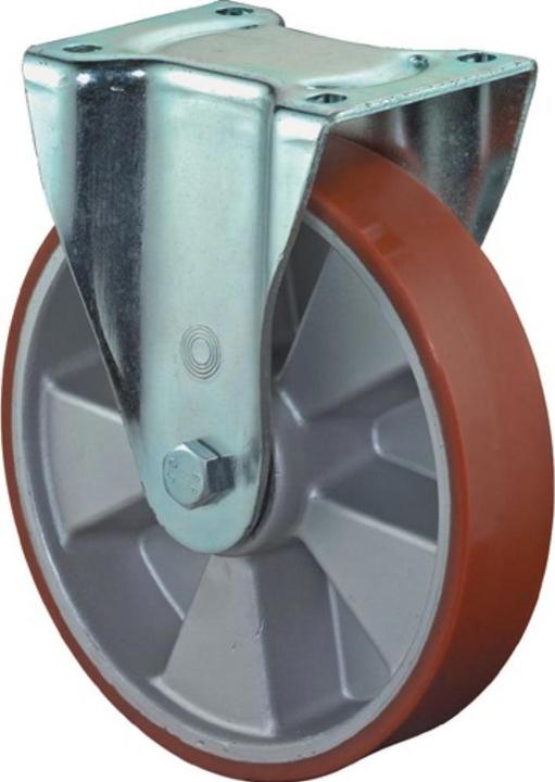 BS Rollen Schwerlast-Bockrolle Rad-Ø 200 mm Tragfähigkeit 800 kg Gusspolyurethan 135 mm 110 mm