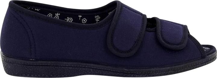 Produktbild San Diego Sandalen Hausschuhe Freizeitschuhe mit Klettverschluss weite Passform Zehenöffnung (42)