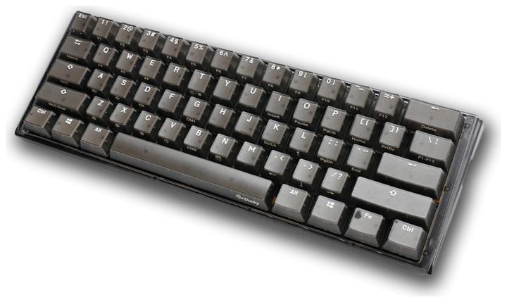 Produktbild Ducky One 3 Aura Black Mini Gaming Tastatur, RGB LED - MX-Blue (US) (Eng. Int., Kabelgebunden)