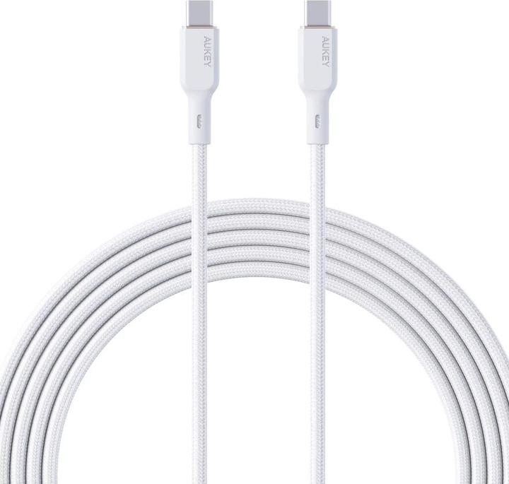 Immagine prodotto Aukey Cavo USB-C, 100W, 1m - Bianco (1 m, 100 W)