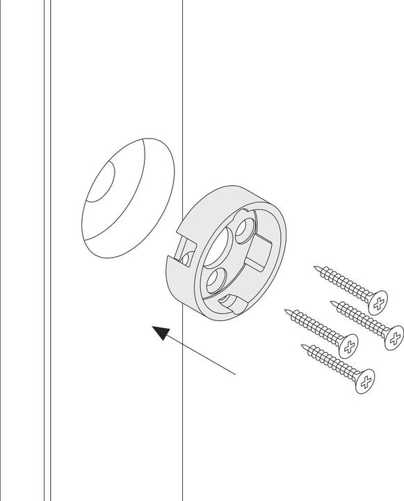 Produktbild FSB Fenster-Steckgriff 34 1005 minimalistisch, Aluminium silber eloxiert (Türgriff)