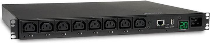 Eaton Tripp Lite Series PDUMH20HVNET - Modified - 1U - Horizontal - Metal - Black - 8 AC Outputs