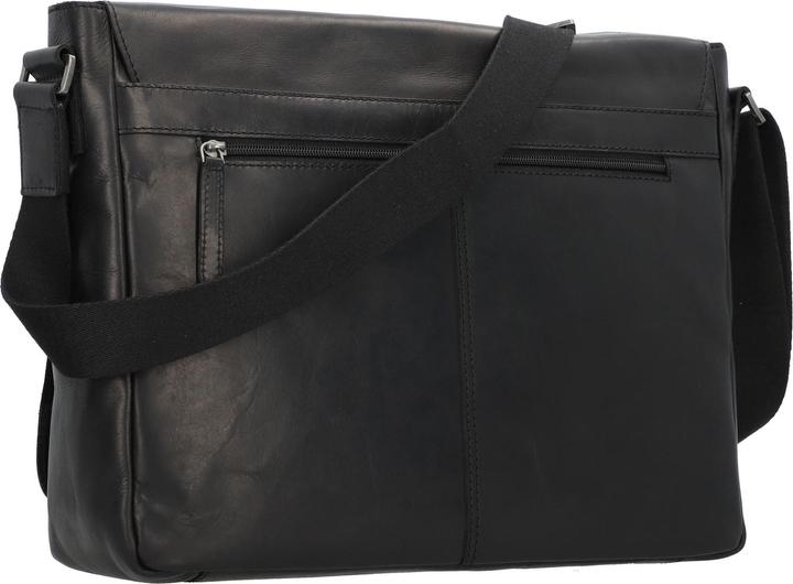 Immagine prodotto Greenburry Messenger in pura pelle nera 37 cm (9 l)