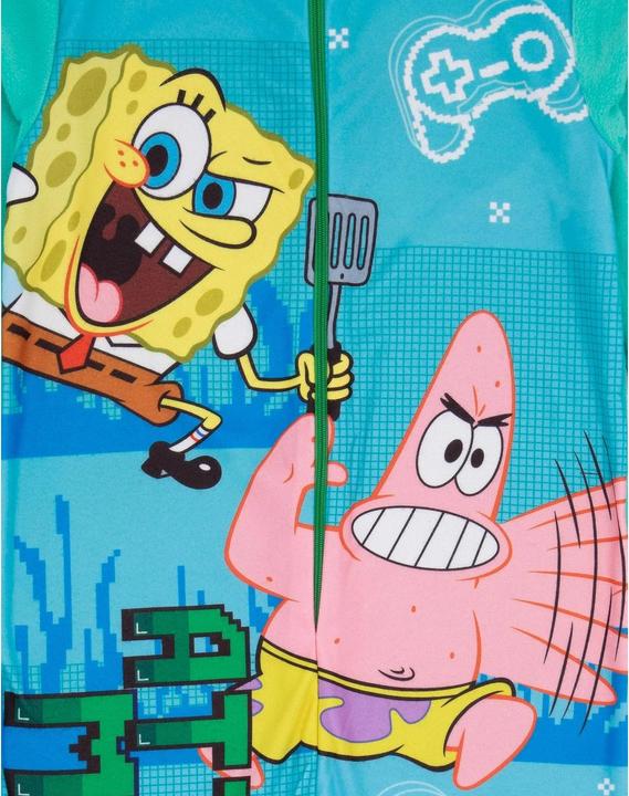 Actual product image Spongebob Squarepants Childrens/Kids Attack Mode Sleepsuit (116)