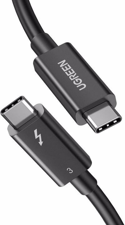 Actual product image Ugreen Thunderbolt 3 USB-C cable (40 Gbps, 100 Watt, 5A) (2 m, USB 3.2 Gen 1, 100 W)