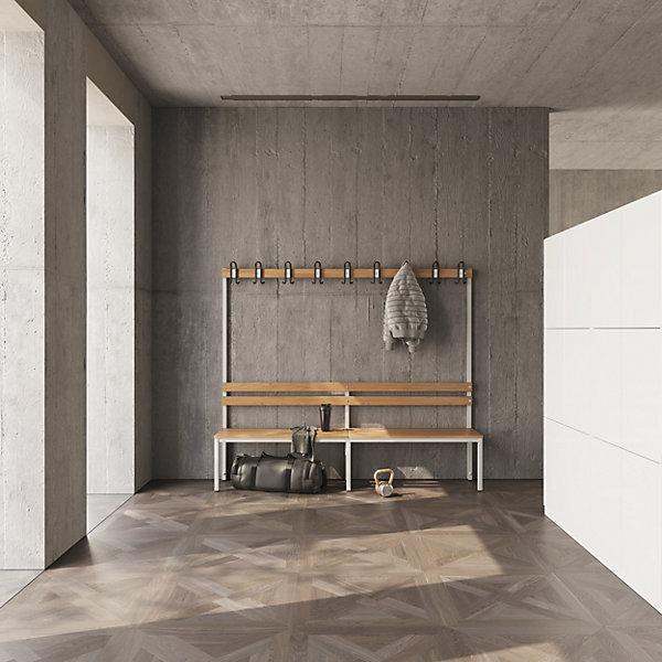Produktbild eurokraft basic Garderobenbank (200 cm, 170 cm)