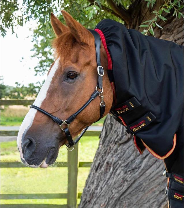 Actual product image Premier Equine outdoor horse blanket with neck cover titan storm 450 g (152 cm)