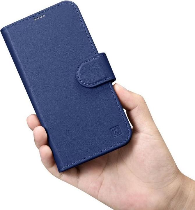 Produktbild iCarer Hülle Wallet 2 in1 Hülle iPhone 14 Pro Max. Leder Flip Case Anti-RFID Blau (WMI14220728-BU) (Apple iPhone 14 Pro Max)