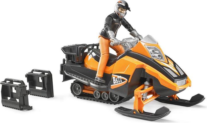 Actual product image Bruder BR Snowmobile with driver and equipment 21x9.3x9.3cm bWorld