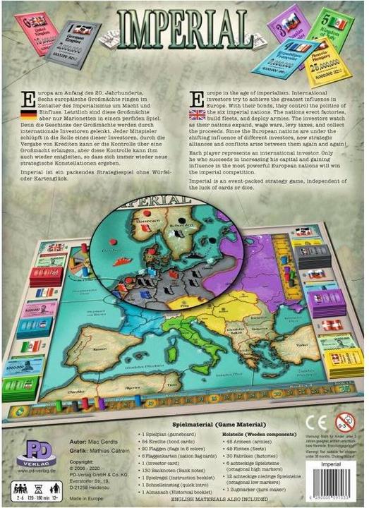 Produktbild PDVD1013 - Imperial - Brettspiel, für 2-6 Spieler, ab 12 Jahren (DE, EN) (Deutsch, Englisch)