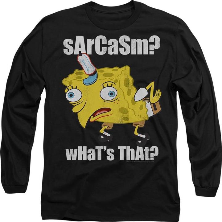 Spongebob Squarepants Sarcasm Meme TShirt (L)