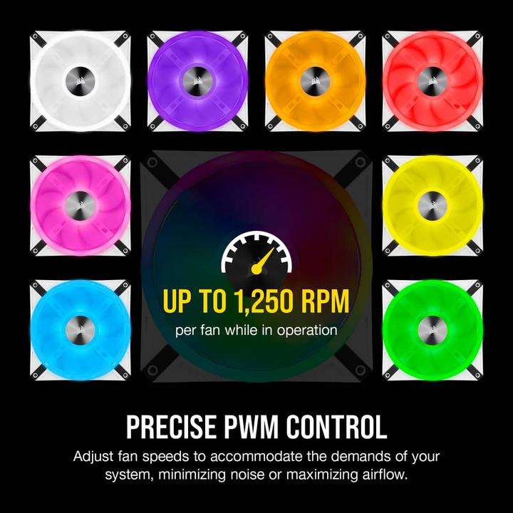 Image du produit Corsair iCUE QL140 RGB (140 mm, 2 x)
