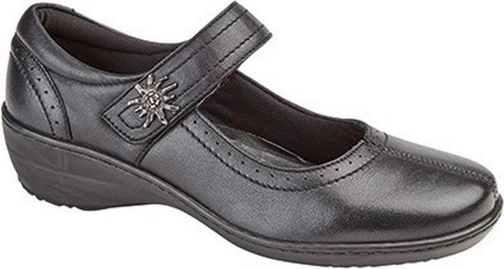 Mod Comfys Lederschuhe Mit Klettverschlussriemen (38)