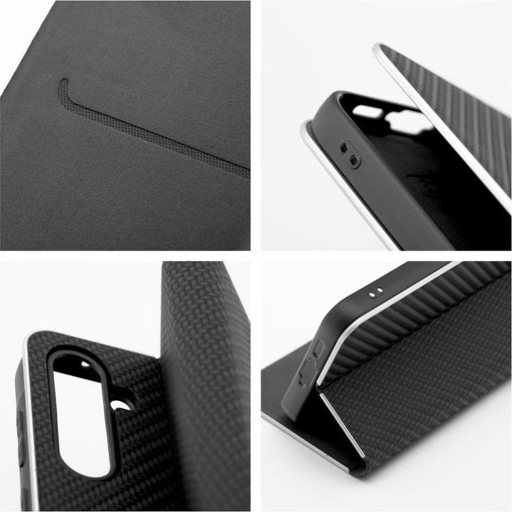 Immagine prodotto OEM Book case LUNA Book Carbon for Xiaomi Redmi 13C / POCO C65 black (Xiaomi Poco C65, Xiaomi Redmi 13C)