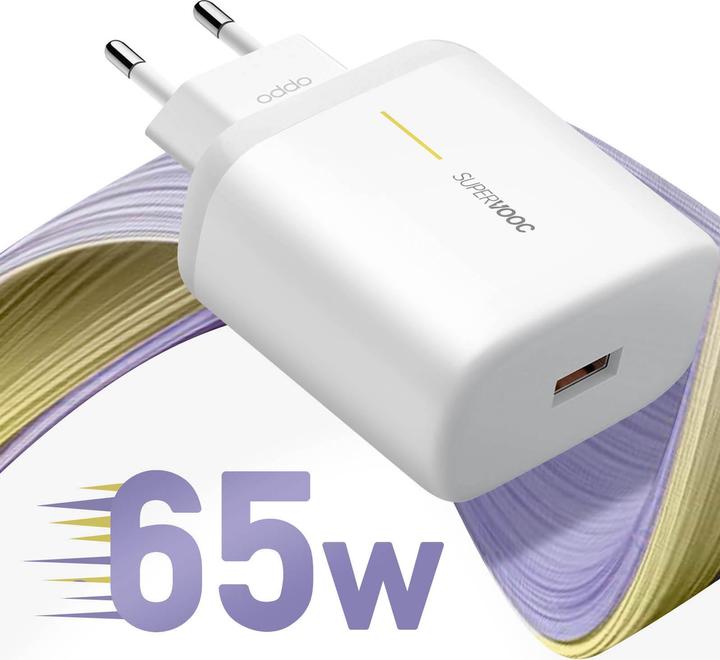 Actual product image OPPO VCA7JAEH 65W Charger + DL129 Cable (65 W)