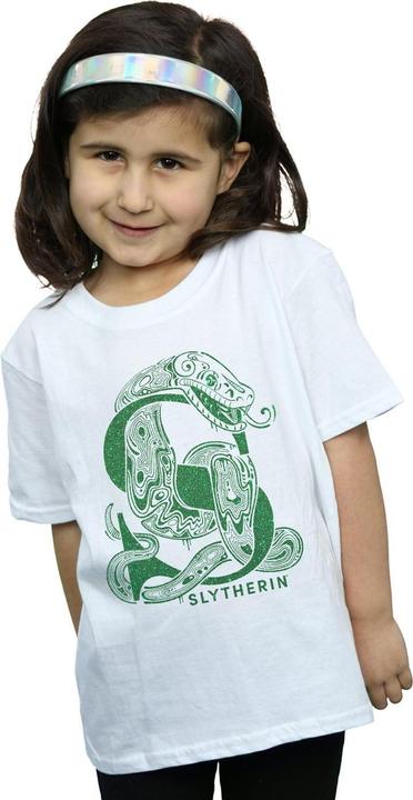 Immagine prodotto Slytherin Glitter Maglietta Ragazze (140, 146)